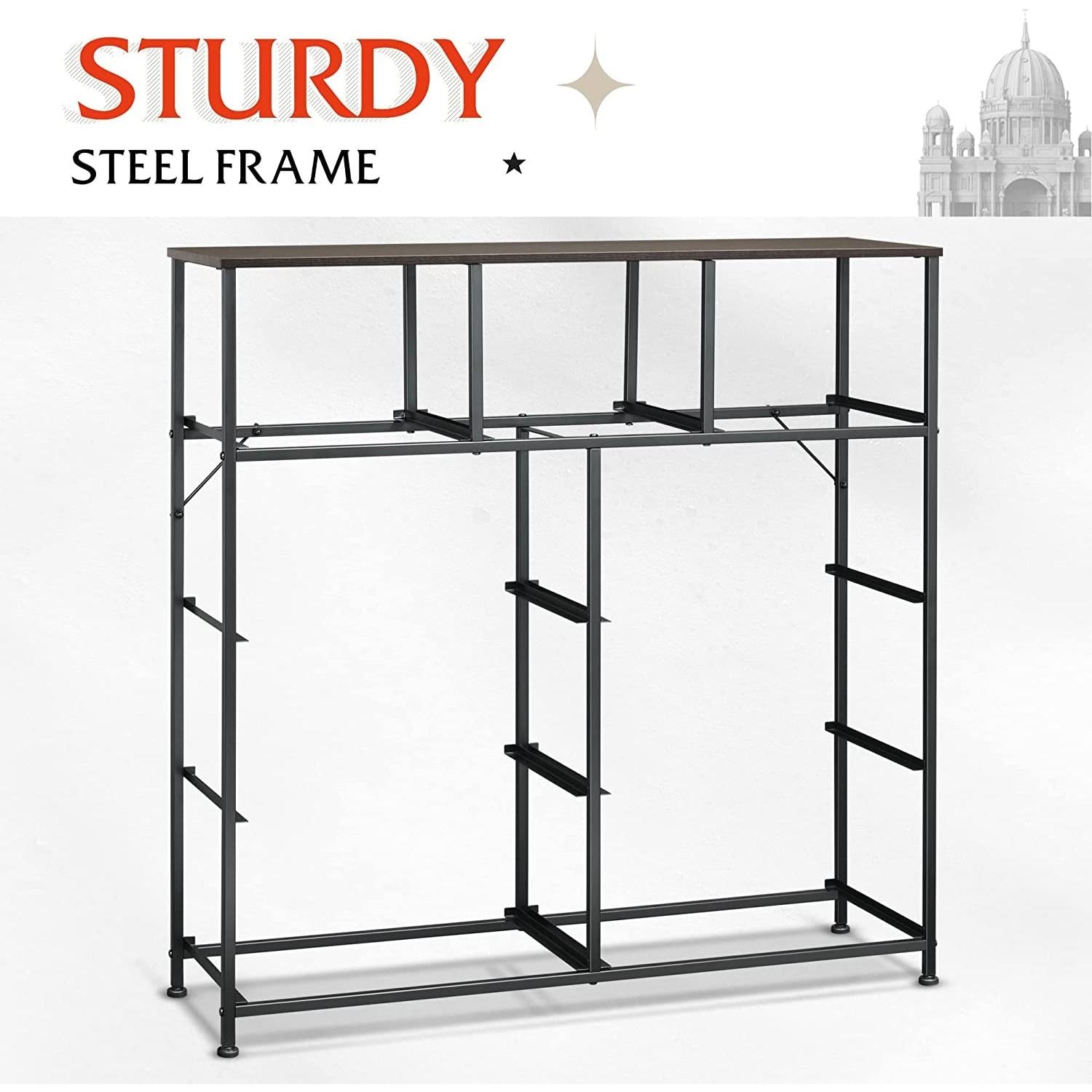 Fabric Storage Tower 9 Drawer Dark Grey Portable Organizer