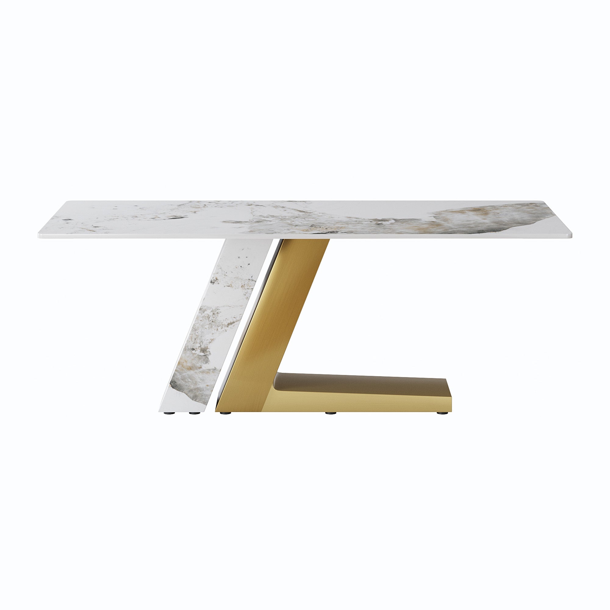 Modern Stone Pandora Straight Panel Dining Table-3