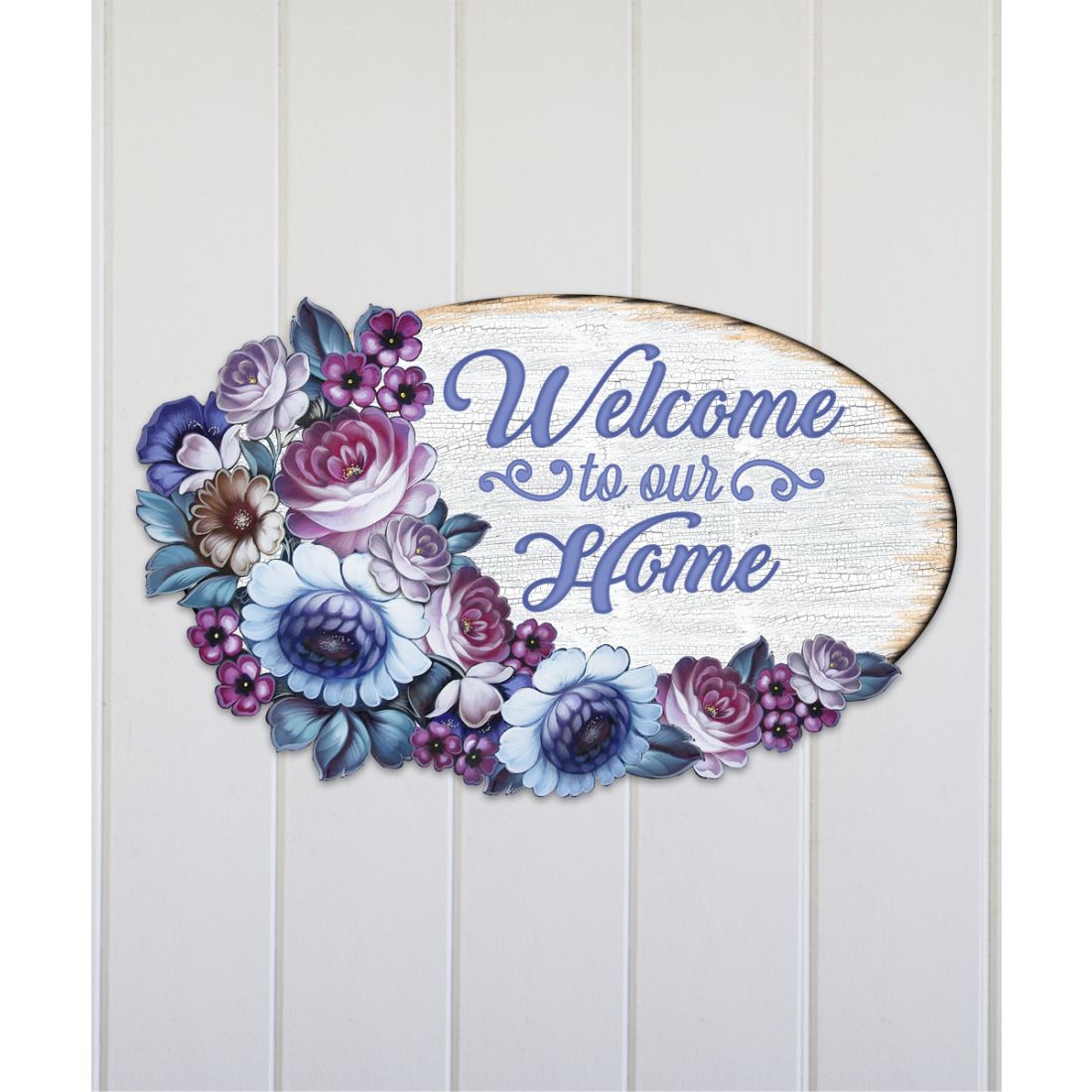 Welcome to Our Home Wreath Easter Door Decor by G. DeBrekht | Easter Spring Decor - 8185311H-0