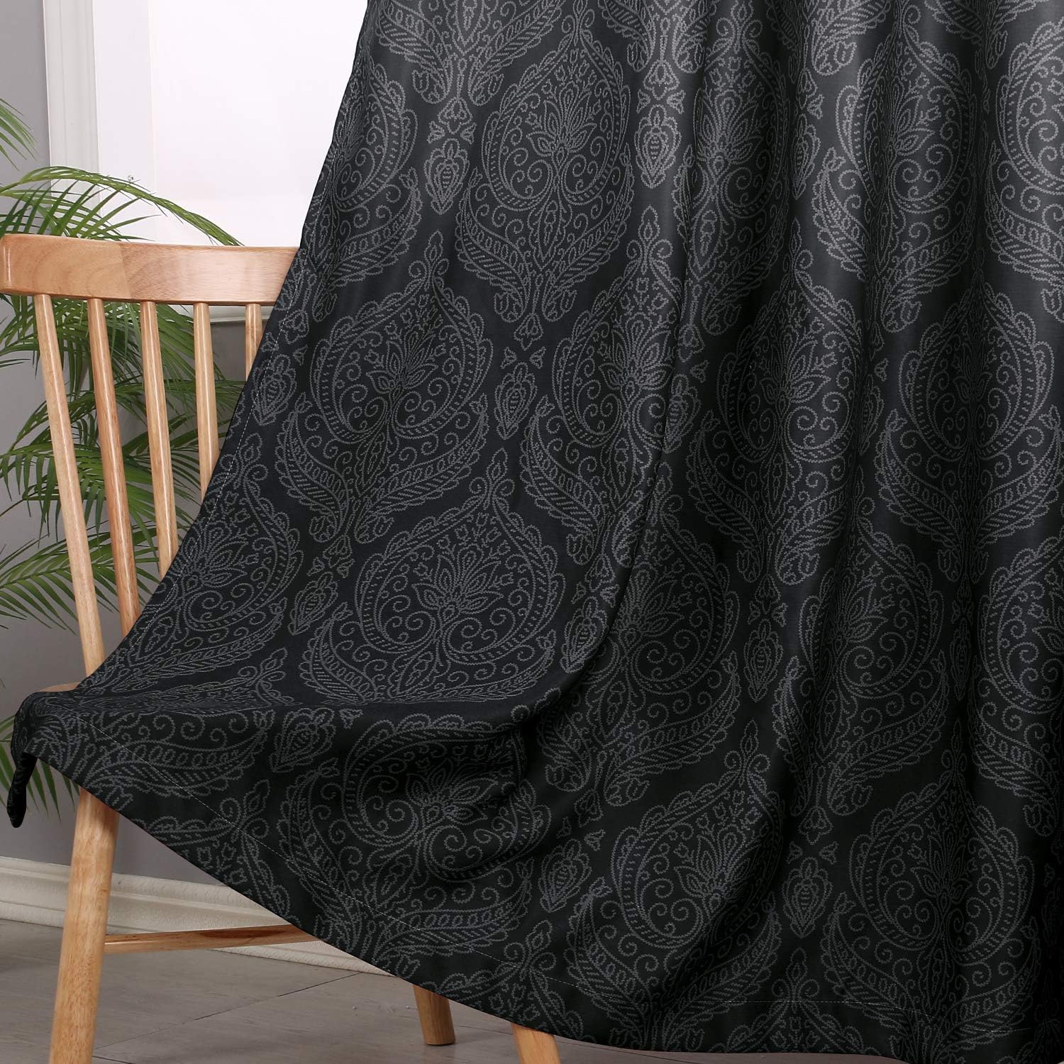 Custom Curtains: Ombre Blackout Curtains, Set of 2 Panels-2