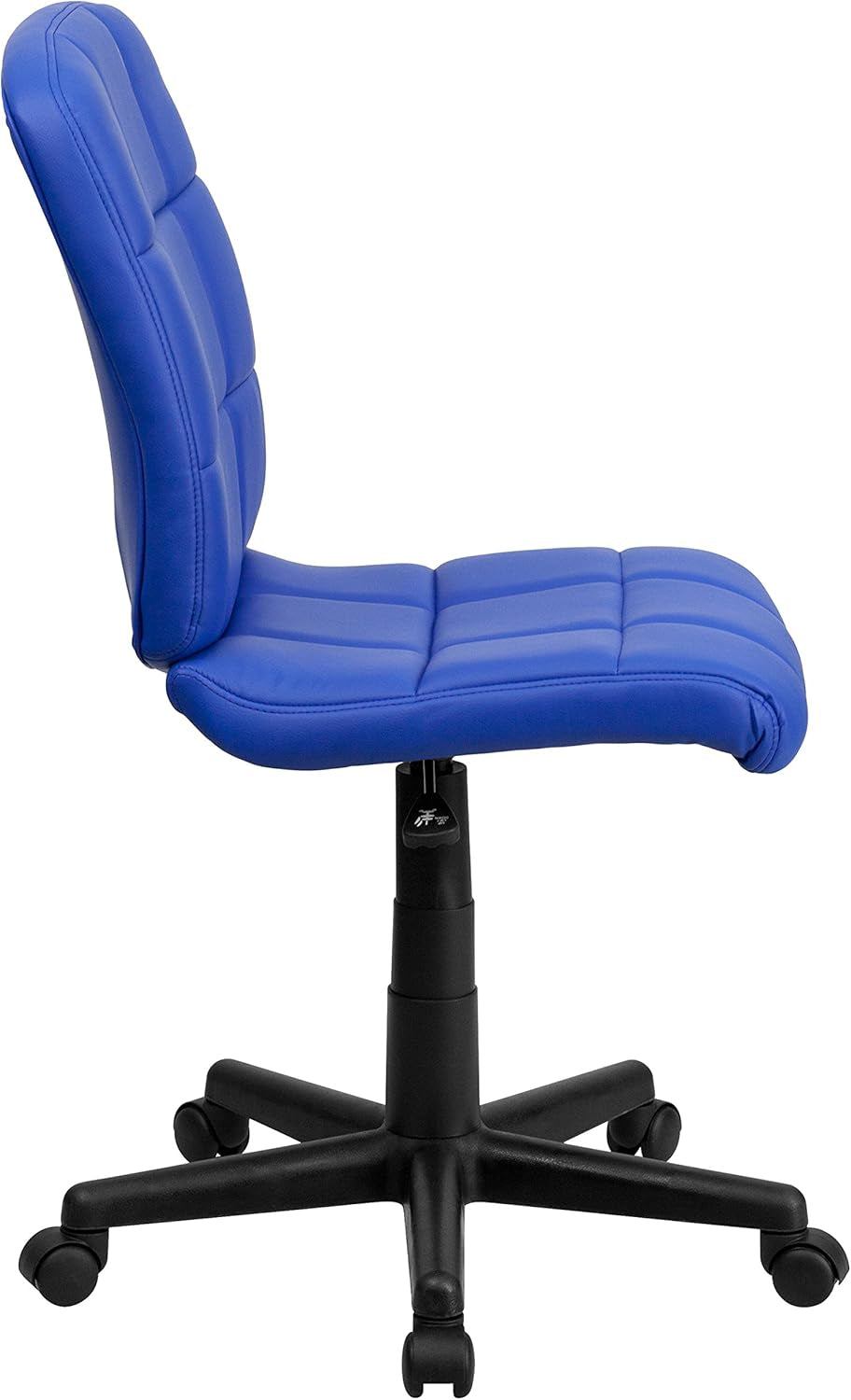 Clayton Blue Mid Back Quilted Vinyl Swivel Office Chair
