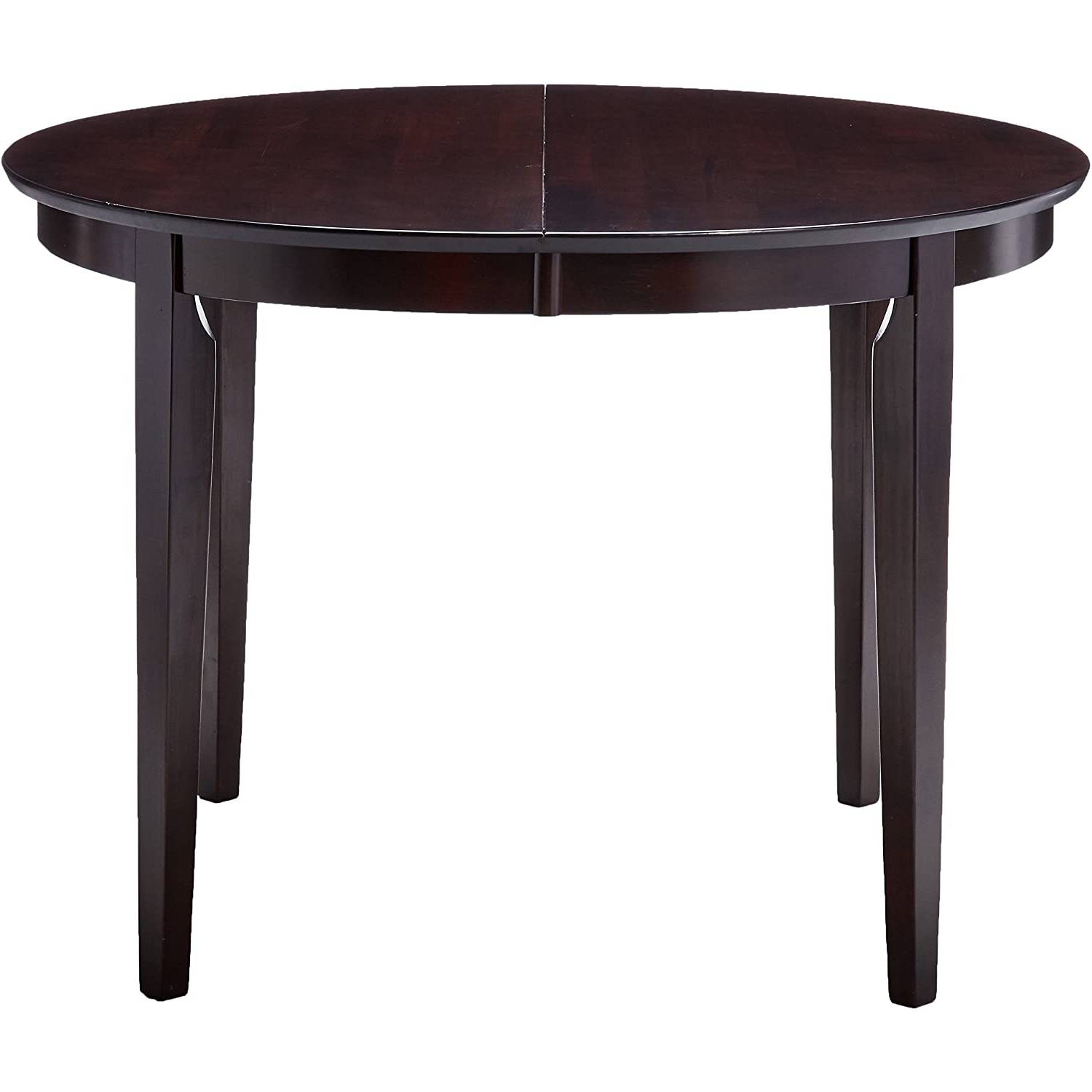 Contemporary Oval Dining Table in Dark Brown Cappuccino Wood Finish-1