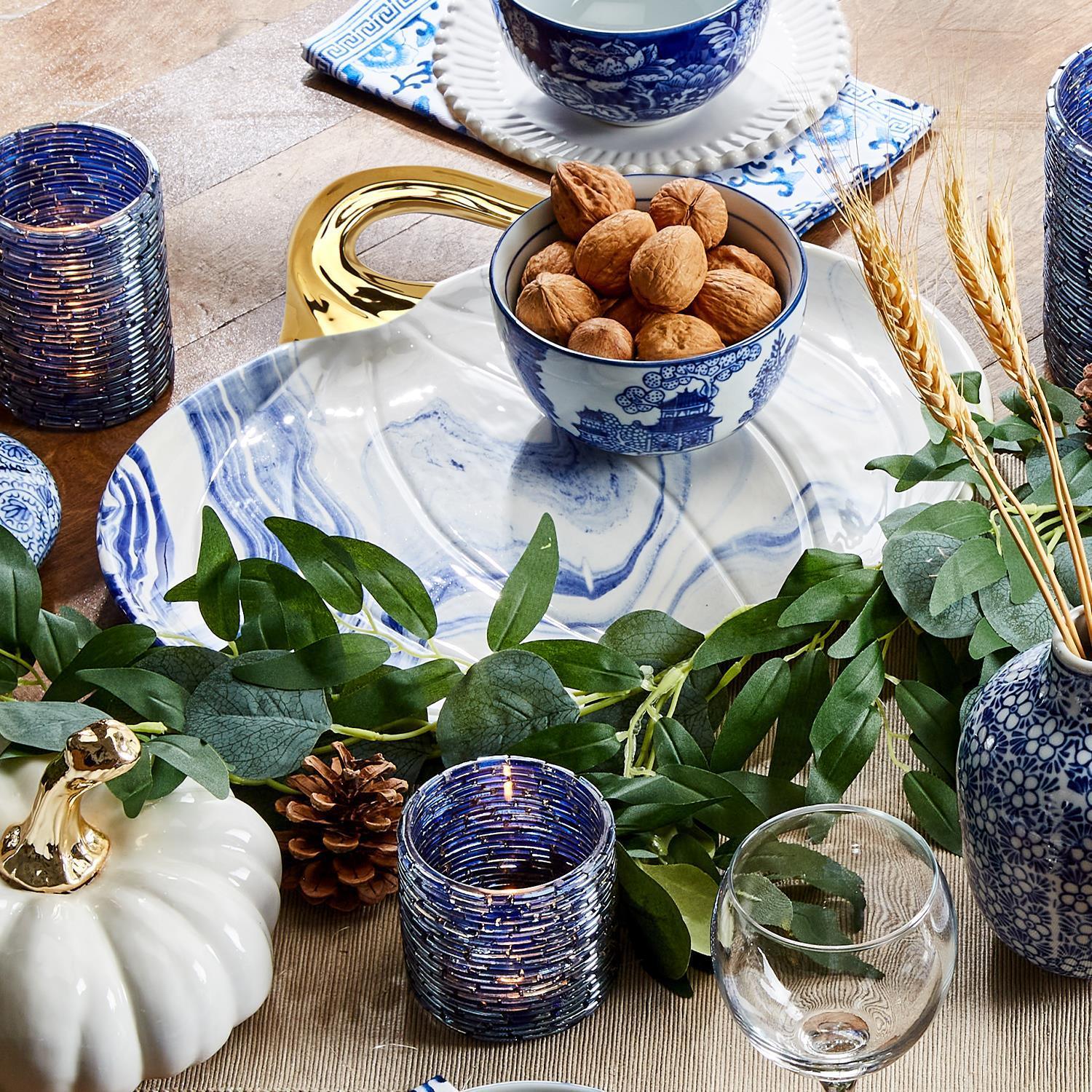 Martha Blue Pumpkin Plate-1