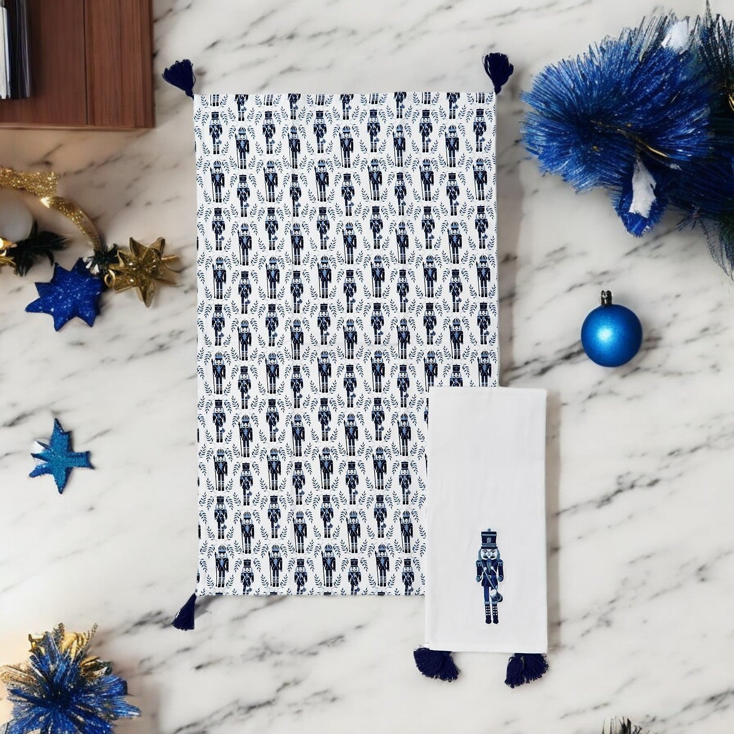 Nutcracker Tea Towel Blue-4