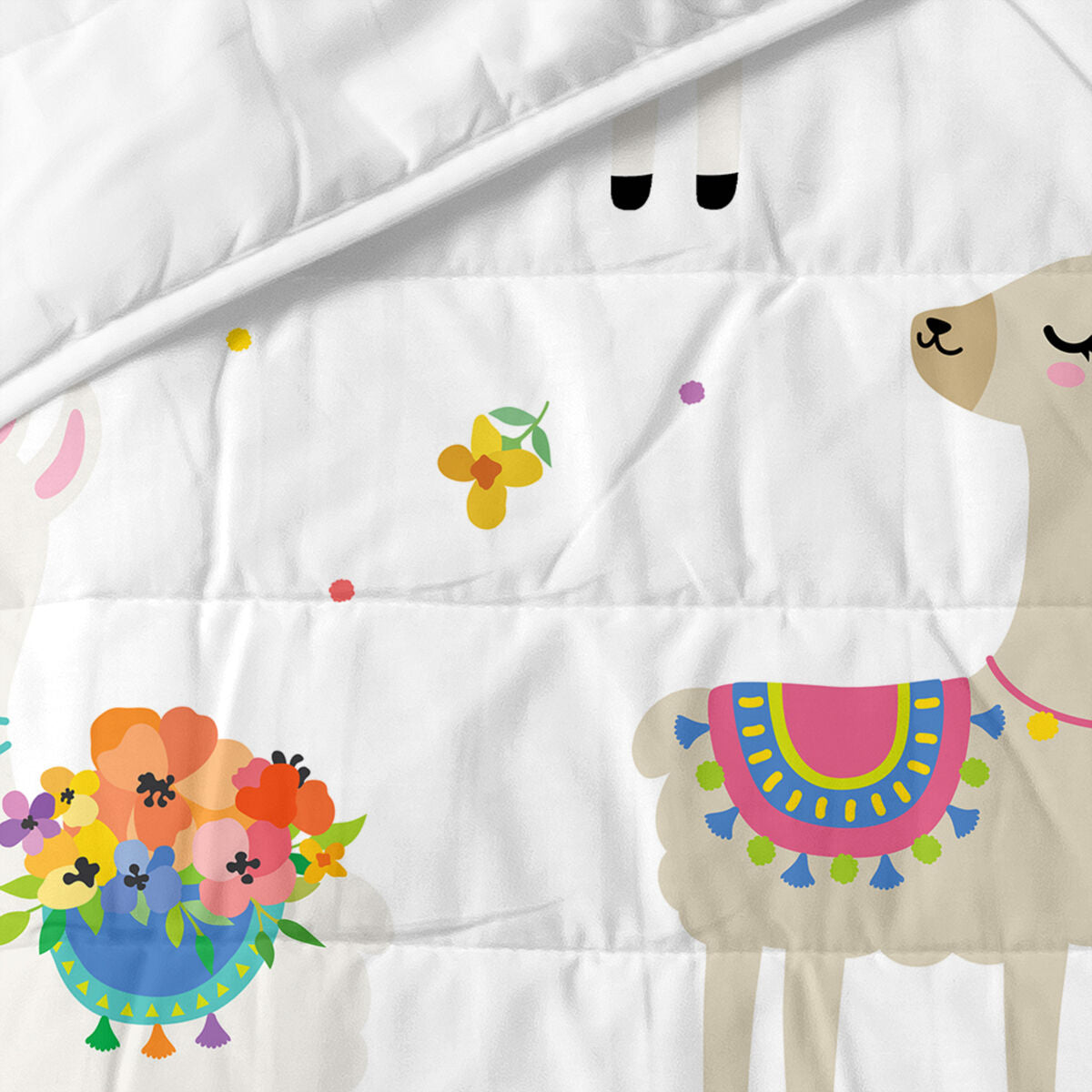 Bedspread (quilt) HappyFriday Moshi Moshi Multicolour 100 x 130 cm Llama-1