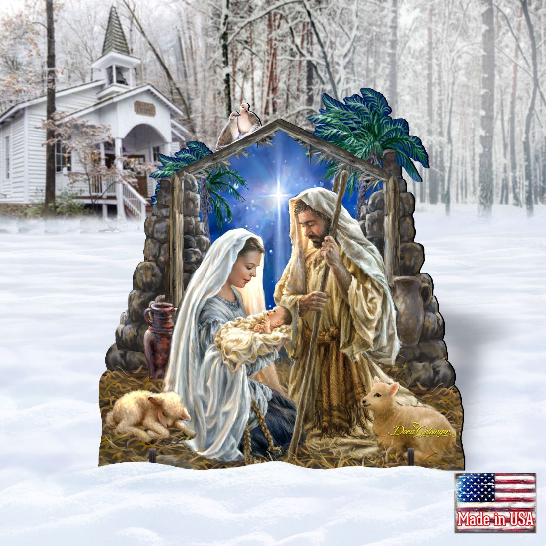 Glory to God Nativity Outdoor Décor by D. Gelsinger | Nativity Holiday Décor - 8461010F-1722-0