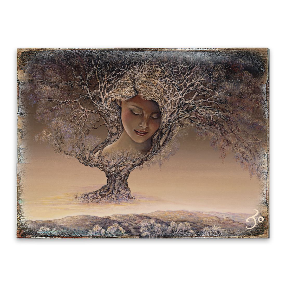 Mother Nature Fantasy Wooden Wall Art by Josephine Wall | Fantasy Décor - 852120-JW-1