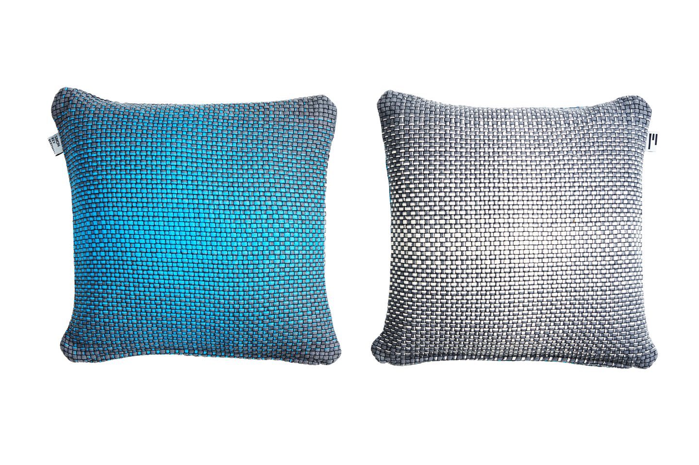 TWO SIDE GRADIENT BLUE - CUSHION COVER-1