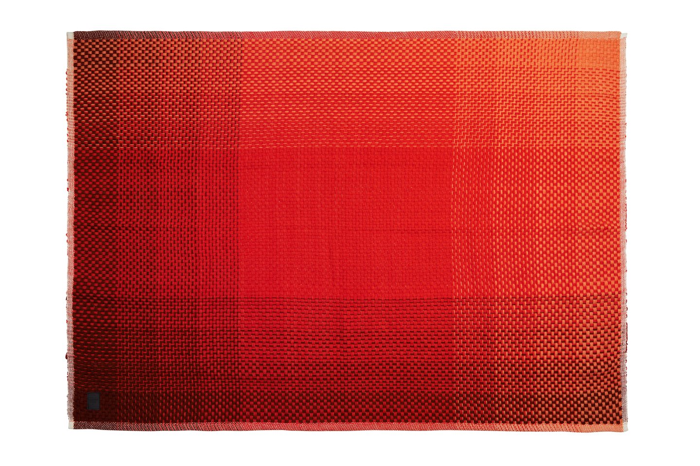 GRADIENT RED WOOL - THROW-1