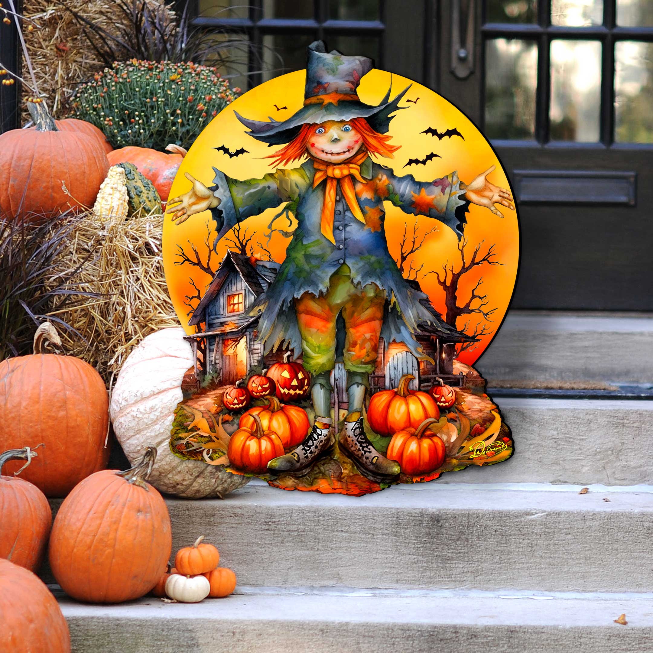 Halloween Scarecrow Holiday Door Décor by G. DeBrekht | Halloween Décor - 8652798H-1