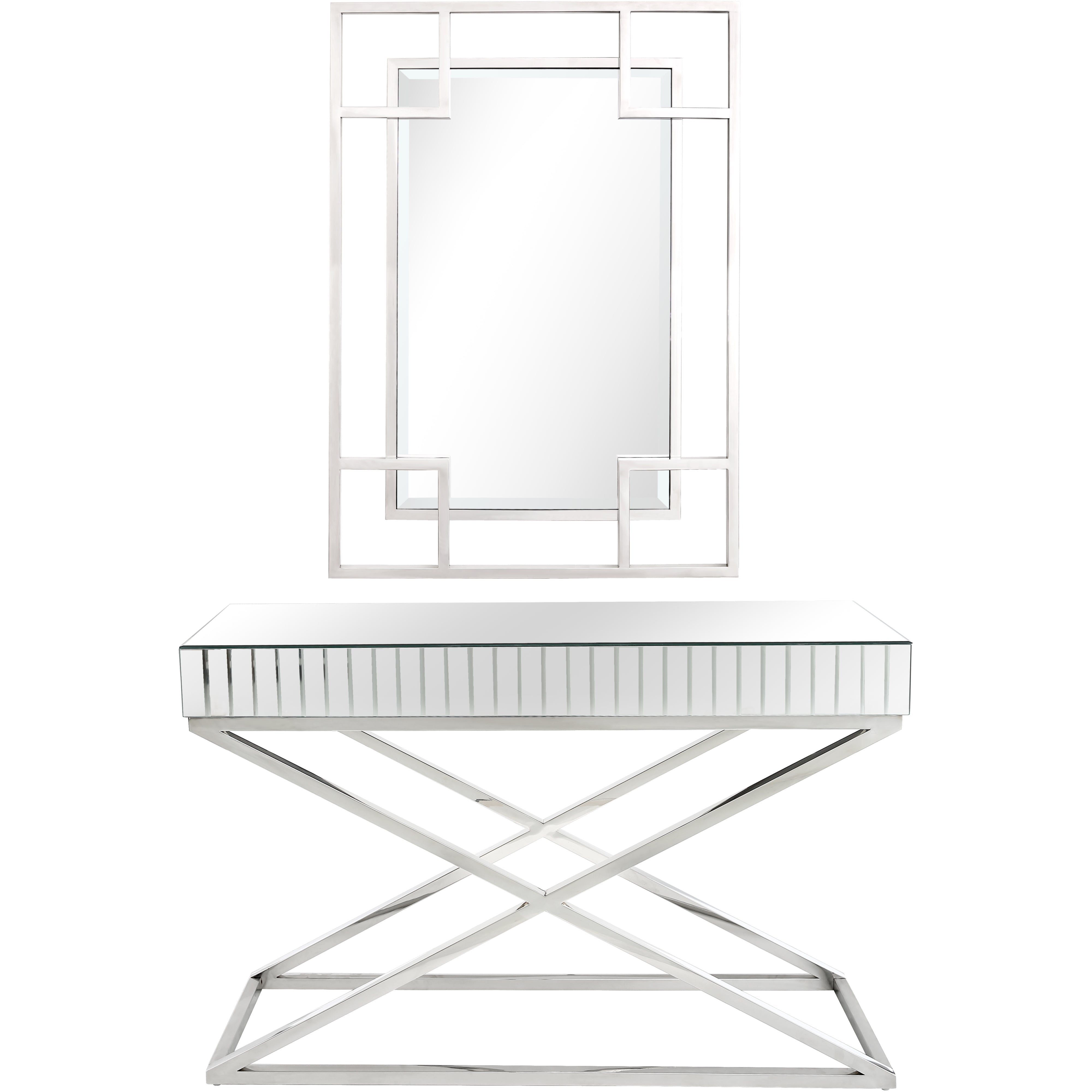 Kinney Wall Mirror and Console Table-7