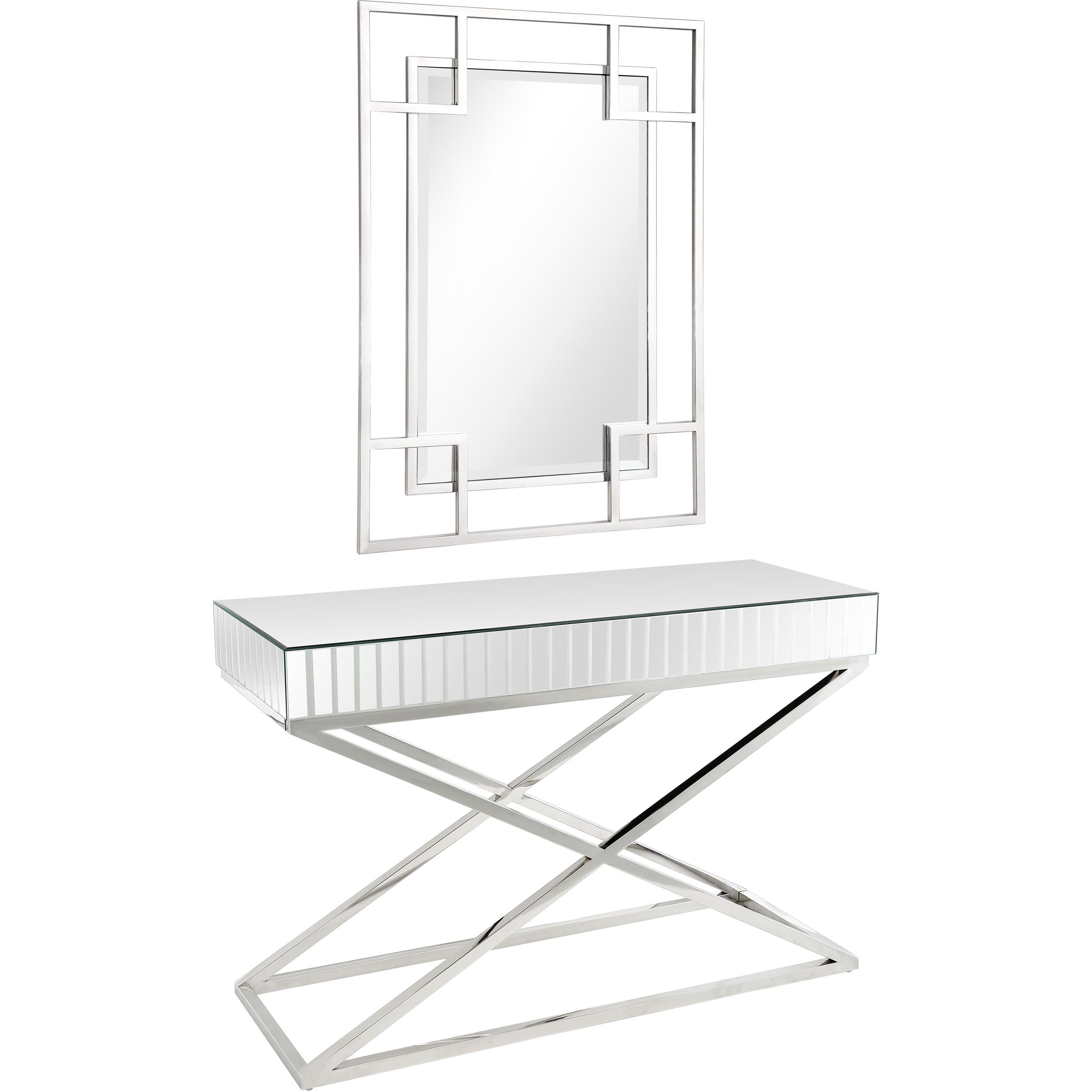 Kinney Wall Mirror and Console Table-1