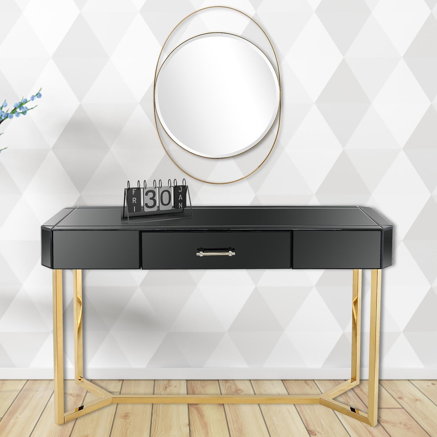 Sonya Wall Mirror and Console Table-0