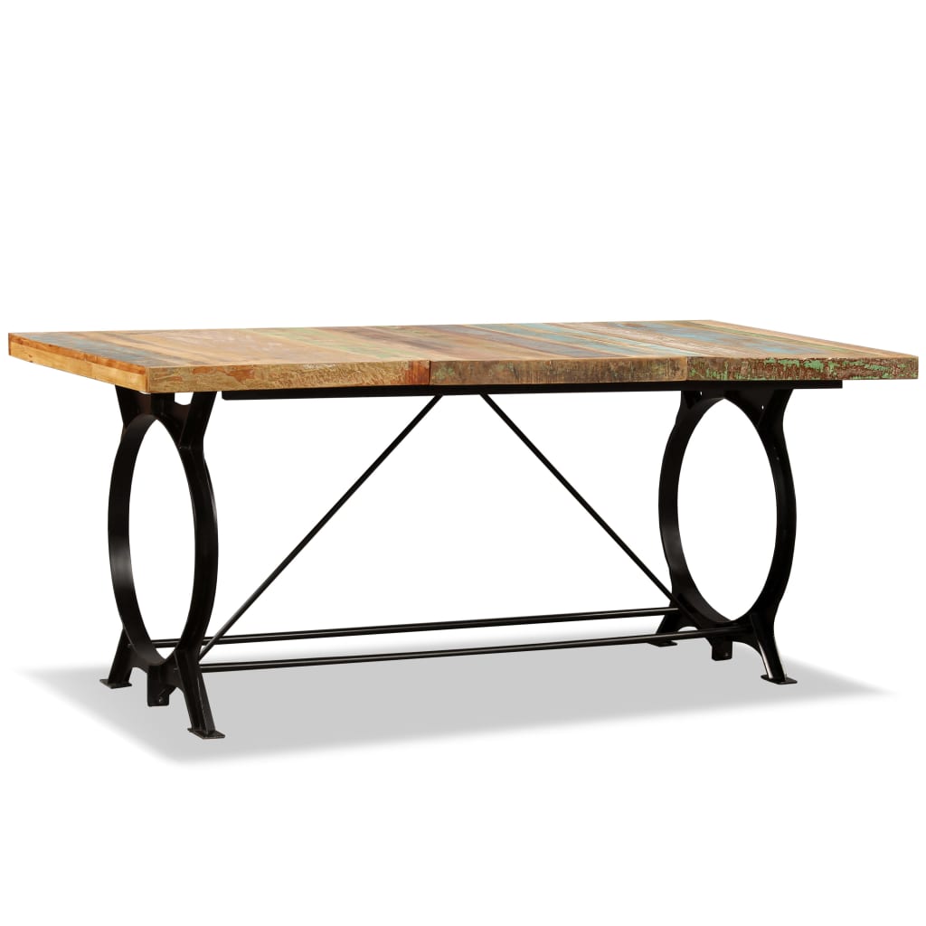 vidaXL Dining Table Kitchen Table Home Dining Room Table Solid Reclaimed Wood-3