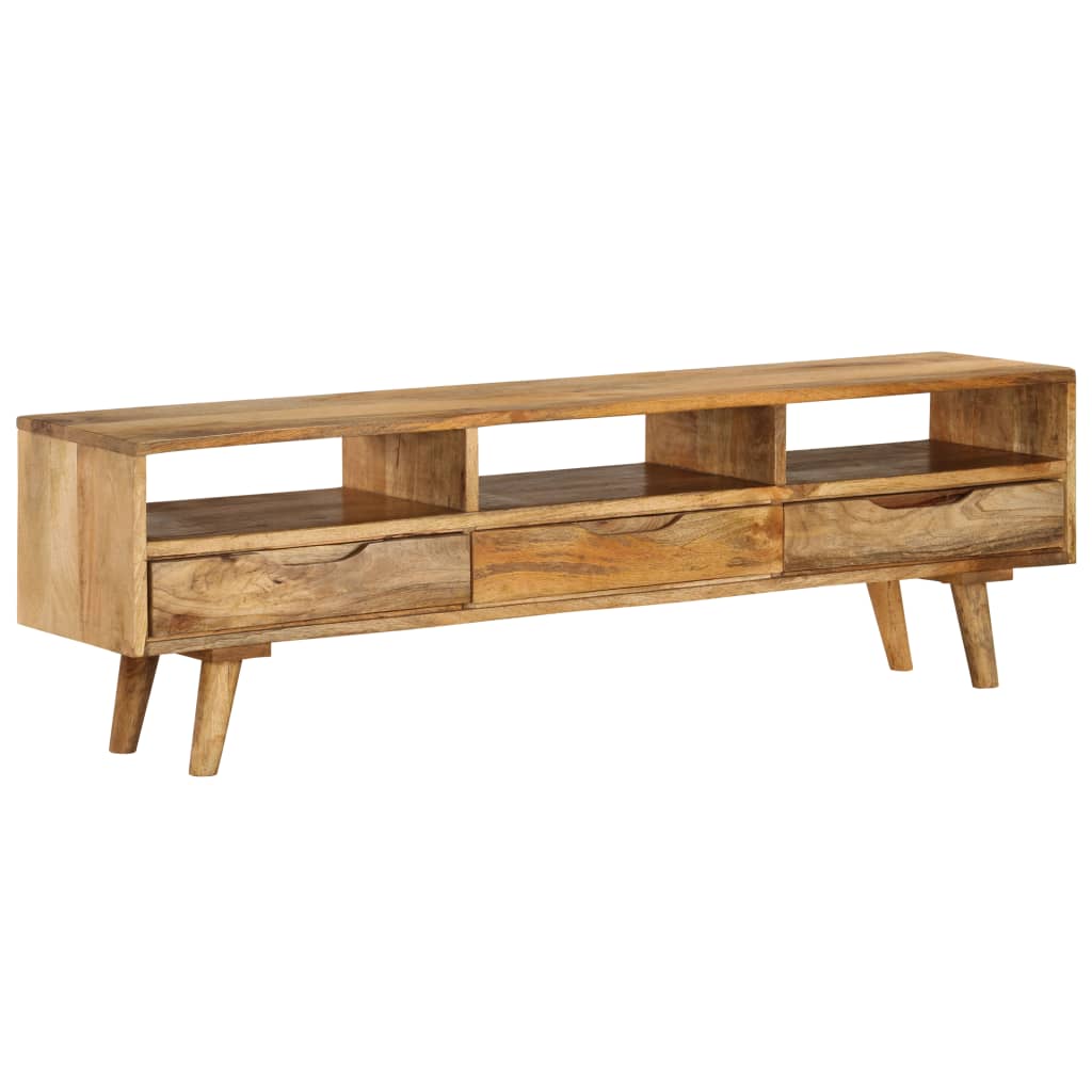 vidaXL TV Stand Solid Wood Mango 55.1"x11.8"x16.1"-1