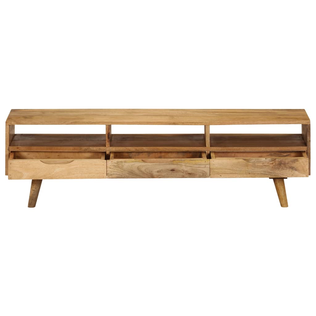 vidaXL TV Stand Solid Wood Mango 55.1"x11.8"x16.1"-4