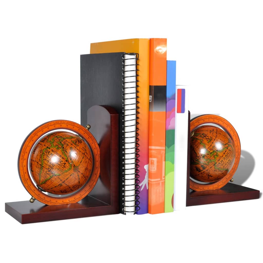 vidaXL Bookend Globe 2 pcs-2