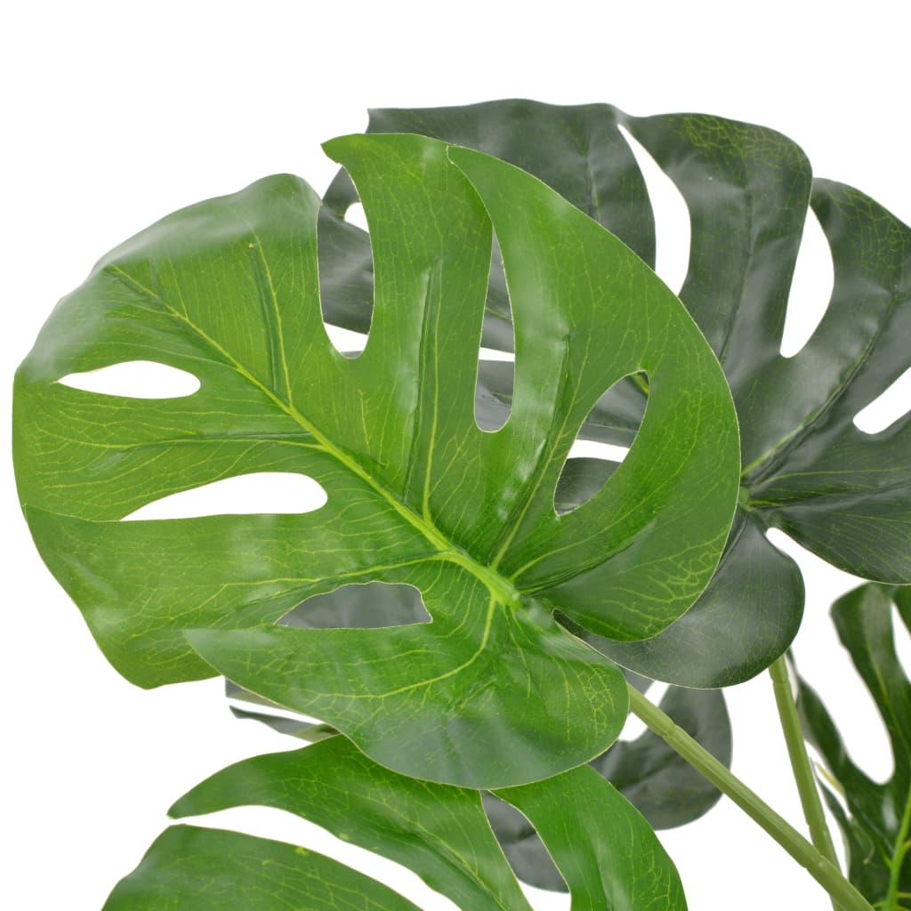 vidaXL Artificial Plant Monstera with Pot Green 39.4"-1