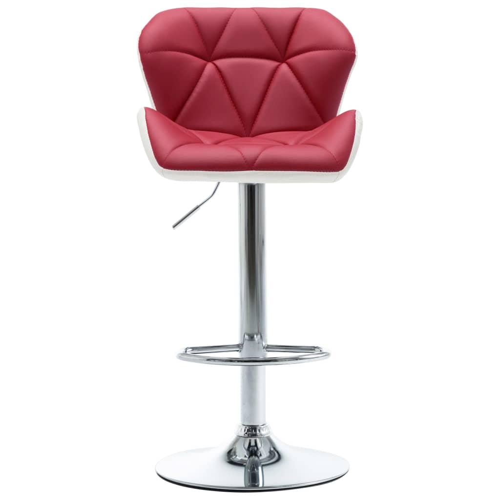 vidaXL Bar Stool Wine Red Faux Leather-0