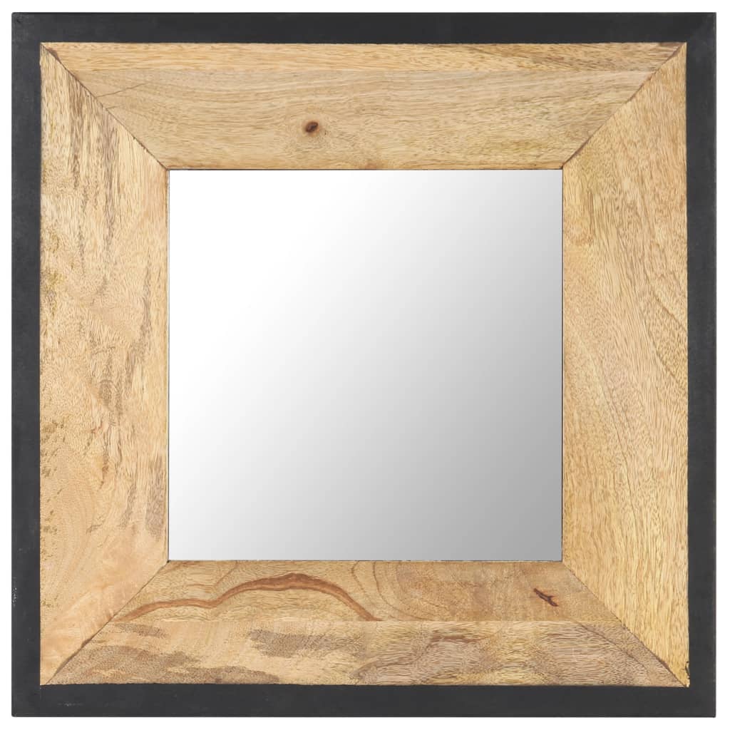 vidaXL Decorative Mirror Wall Mirror Bathroom Hallway Mirror Solid Mango Wood-2