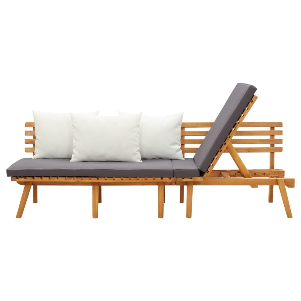 vidaXL Garden Day Bed 78.7"x25.6" Solid Wood Acacia-3