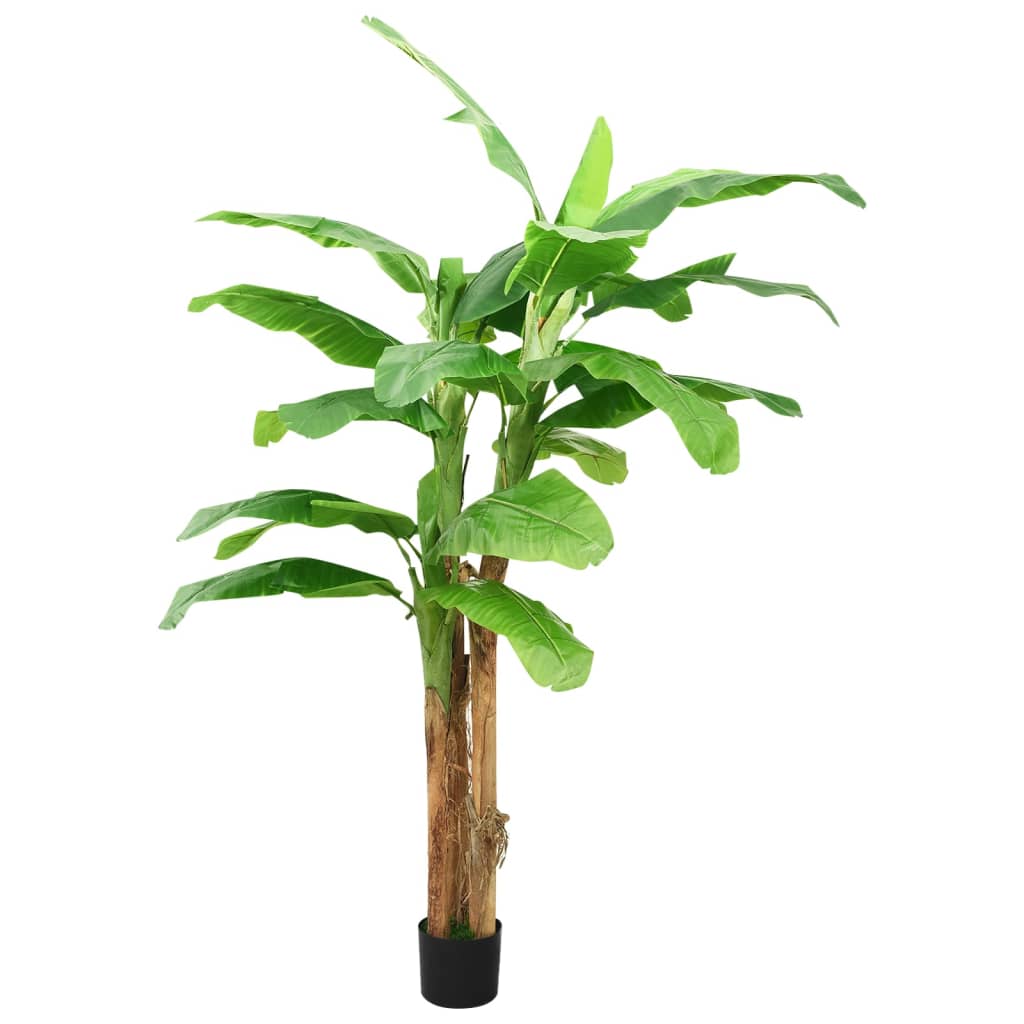 vidaXL Artificial Tree Decorative Banana Tree Fake Tree with Pot 118.1" Green-0