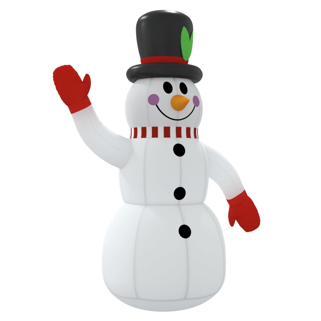 vidaXL Inflatable Snowman Holiday Blow up Ornaments Decorations with LEDs-1