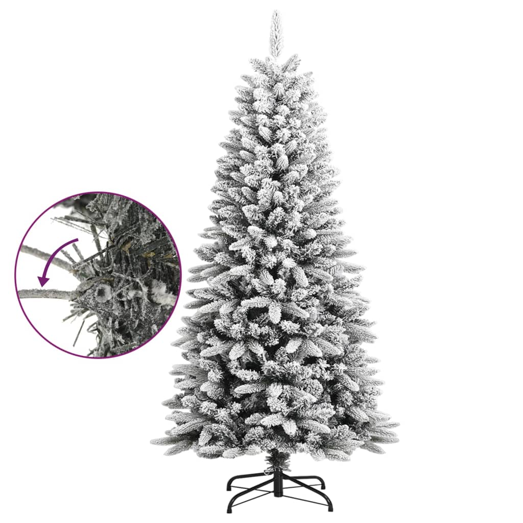 vidaXL Christmas Tree Decoration Artificial Xmas Tree with Stand Green PVC-2