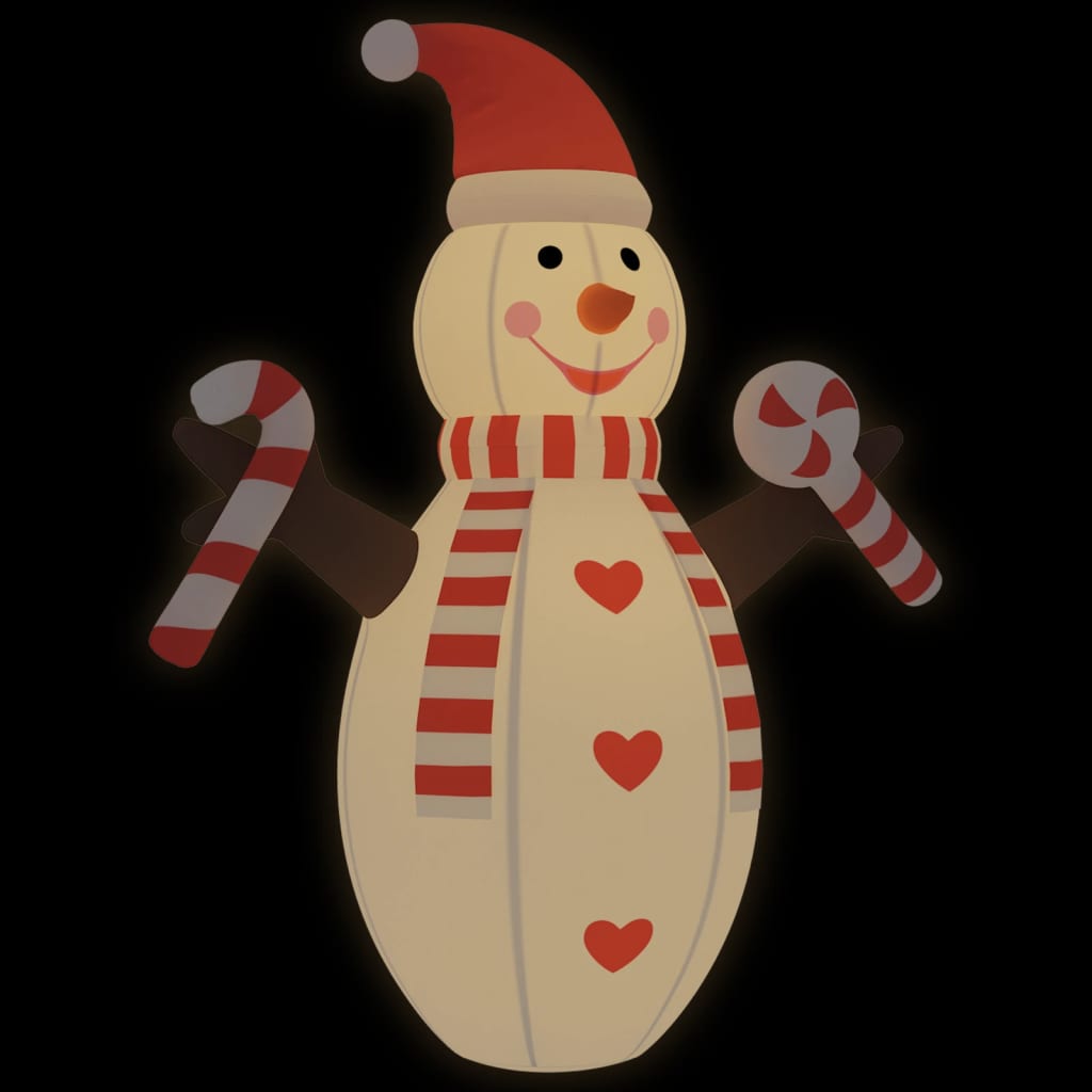 vidaXL Christmas Inflatable Snowman with LEDs 248"-2