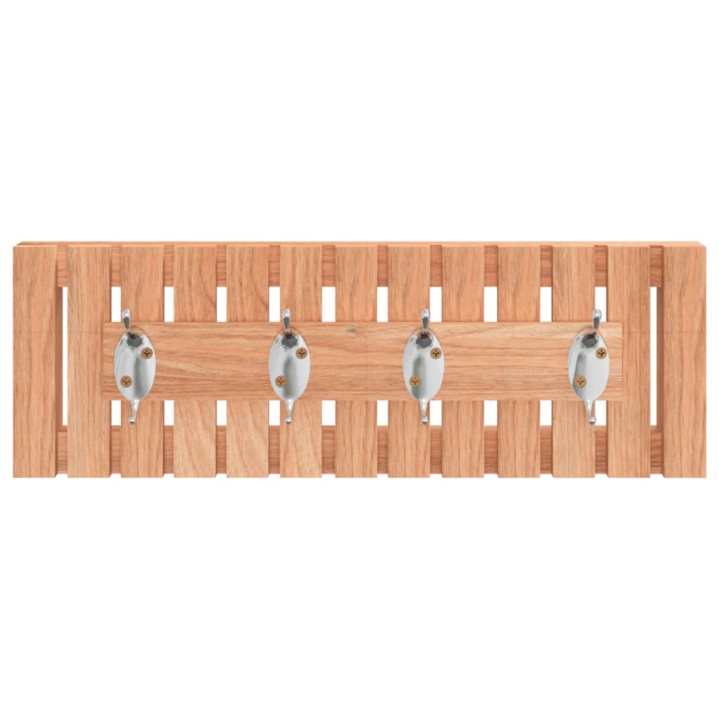 vidaXL Wall Hanger 16.5"x3.3"x5.5" Solid Wood Walnut-1