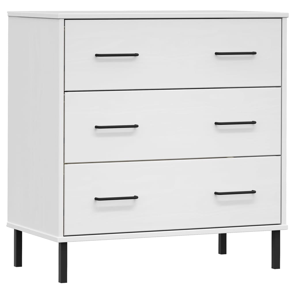 vidaXL Sideboard Chest of Drawers Storage Cabinet with Drawers Solid Wood OSLO-6