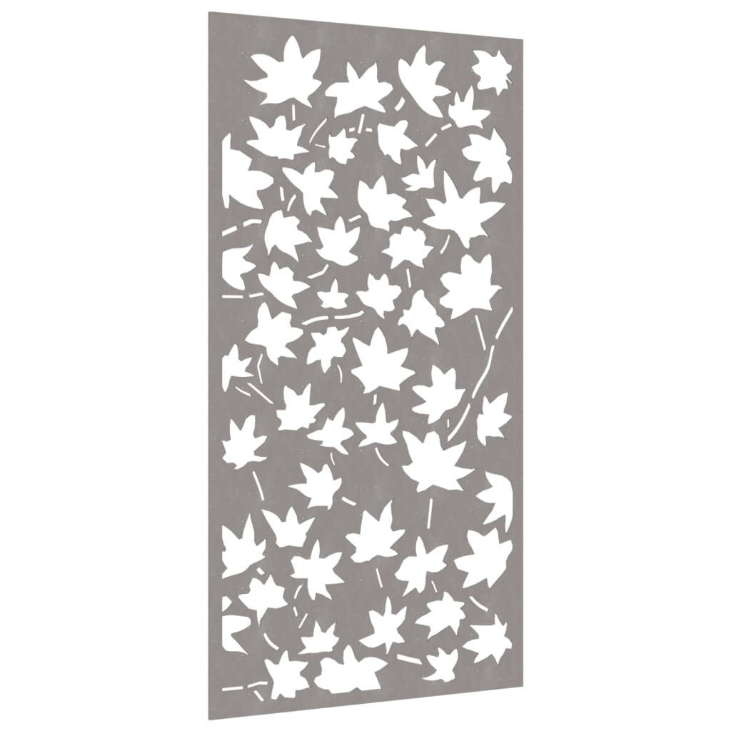 vidaXL Patio Wall Decoration 41.3"x21.7" Corten Steel Maple Leaf Design-1