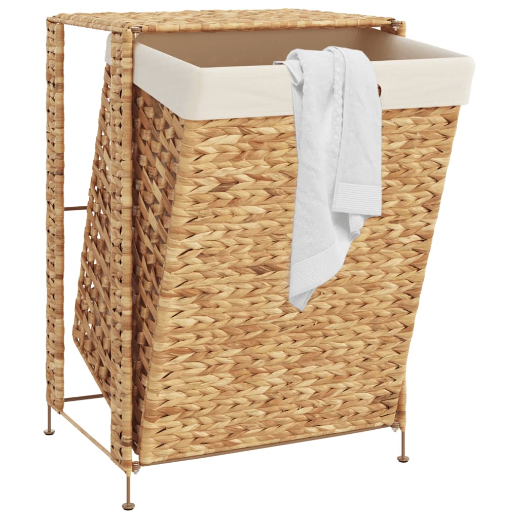 vidaXL Laundry Basket 17.3"x13.4"x25.2" Water Hyacinth-1