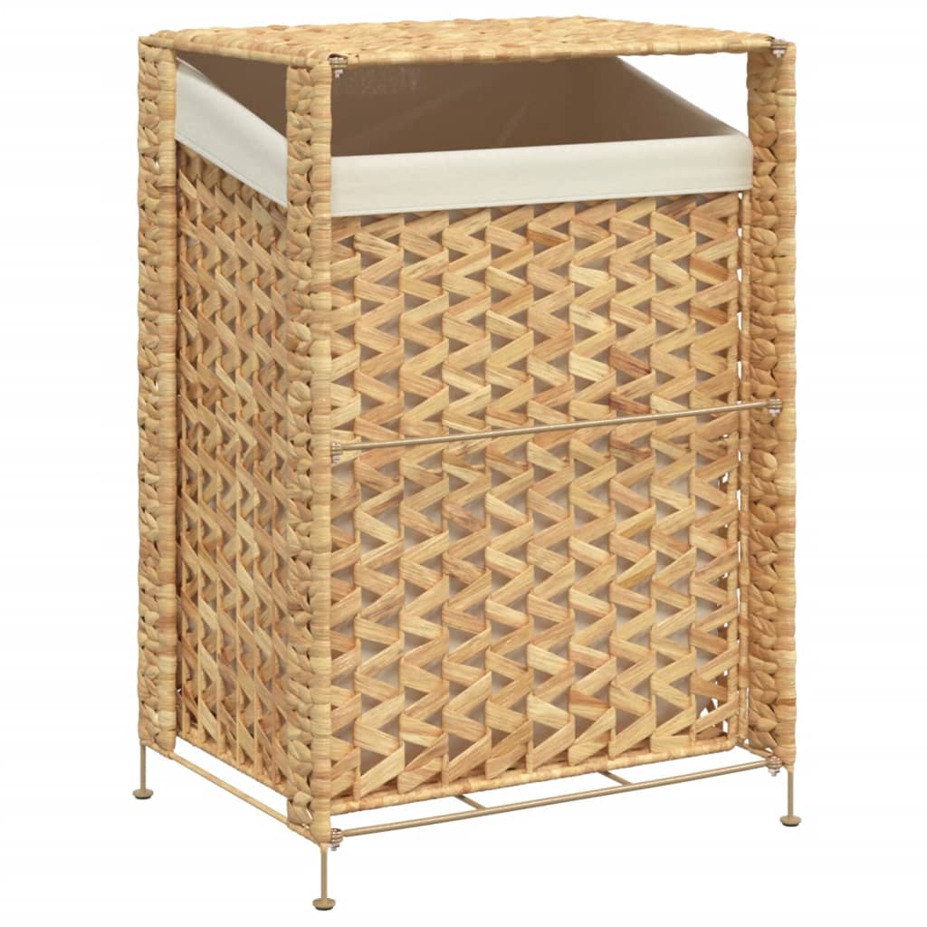 vidaXL Laundry Basket 17.3"x13.4"x25.2" Water Hyacinth-4