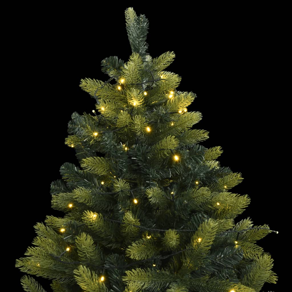 vidaXL Artificial Hinged Christmas Tree 300 LEDs 82.7"-0