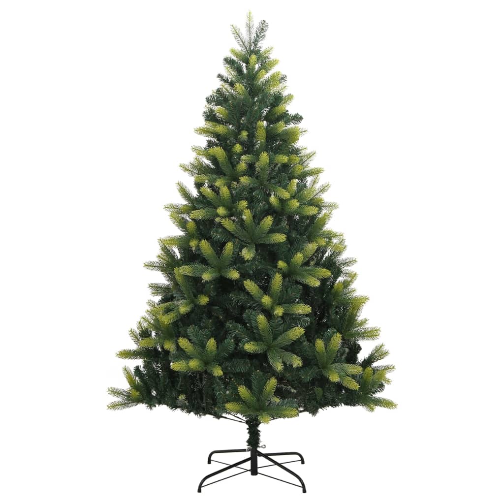 vidaXL Artificial Hinged Christmas Tree 300 LEDs 82.7"-2