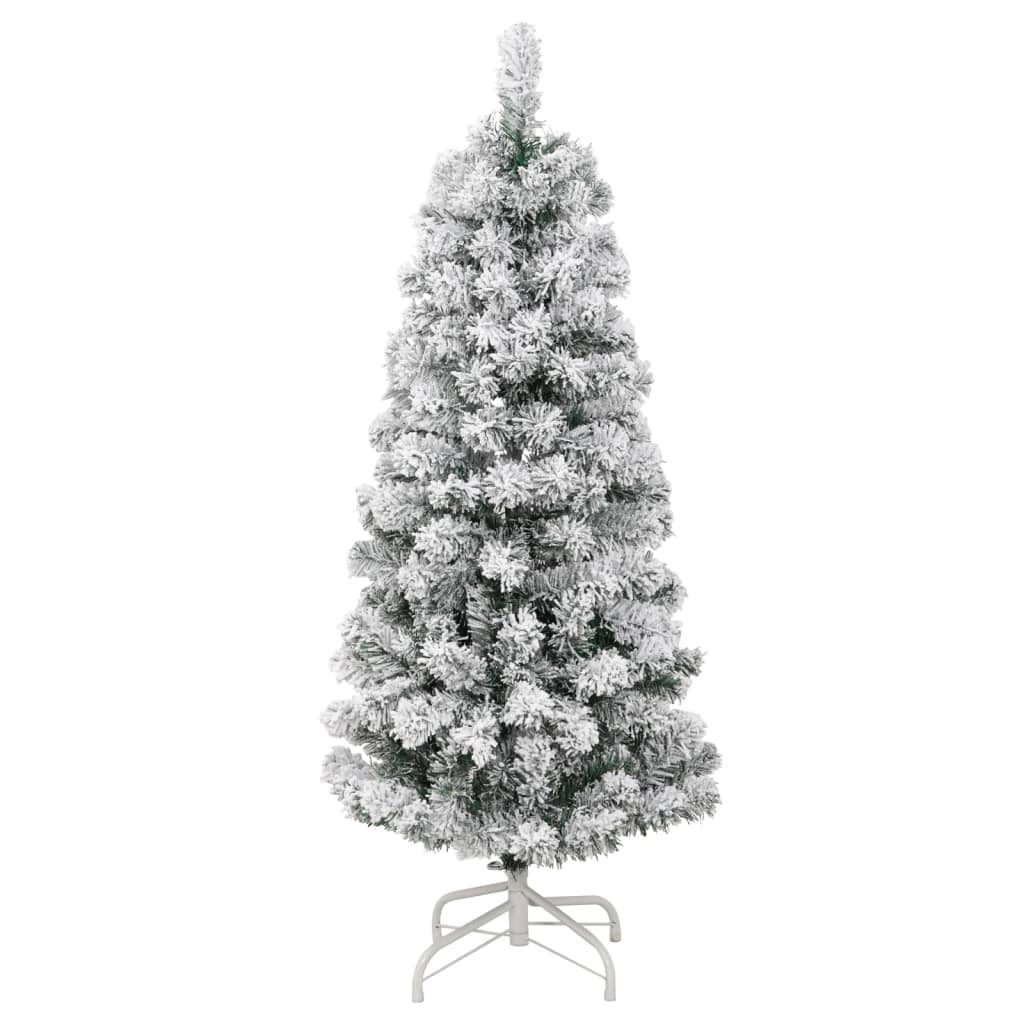 vidaXL Artificial Hinged Christmas Tree 150 LEDs & Ball Set 47.2"-4