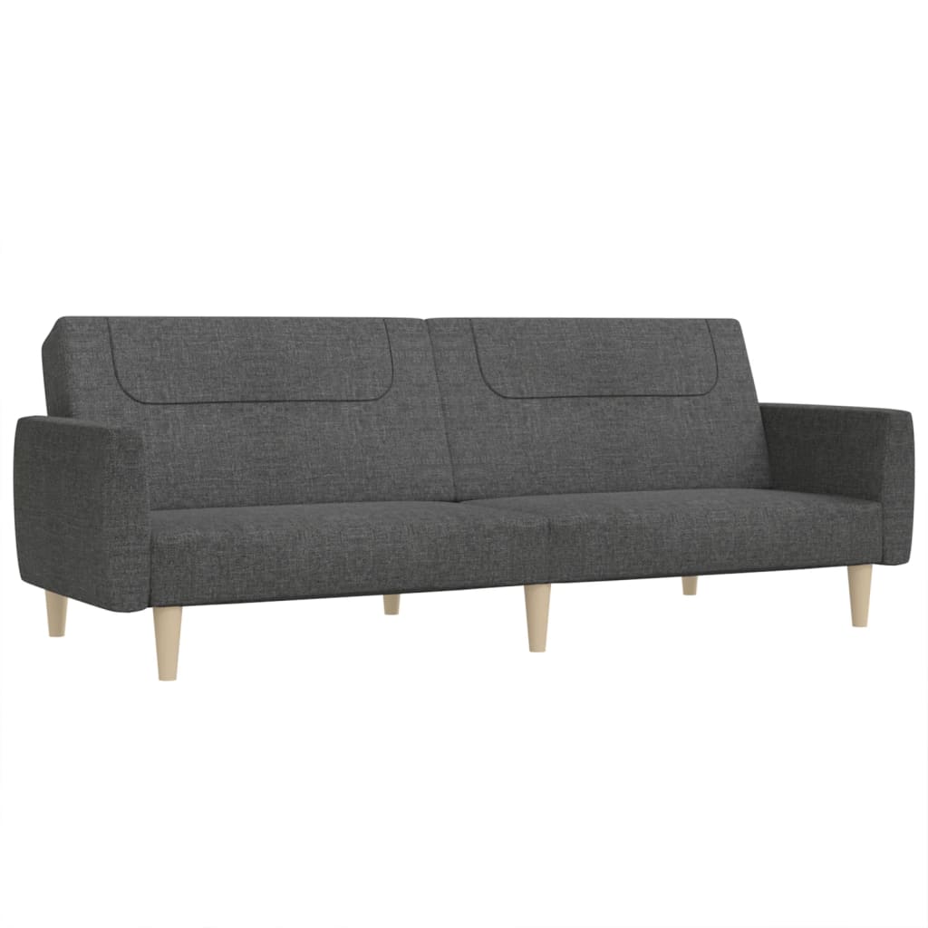 vidaXL 2-Seater Sofa Bed Accent Upholstered Loveseat Sleeper Couch Fabric-6