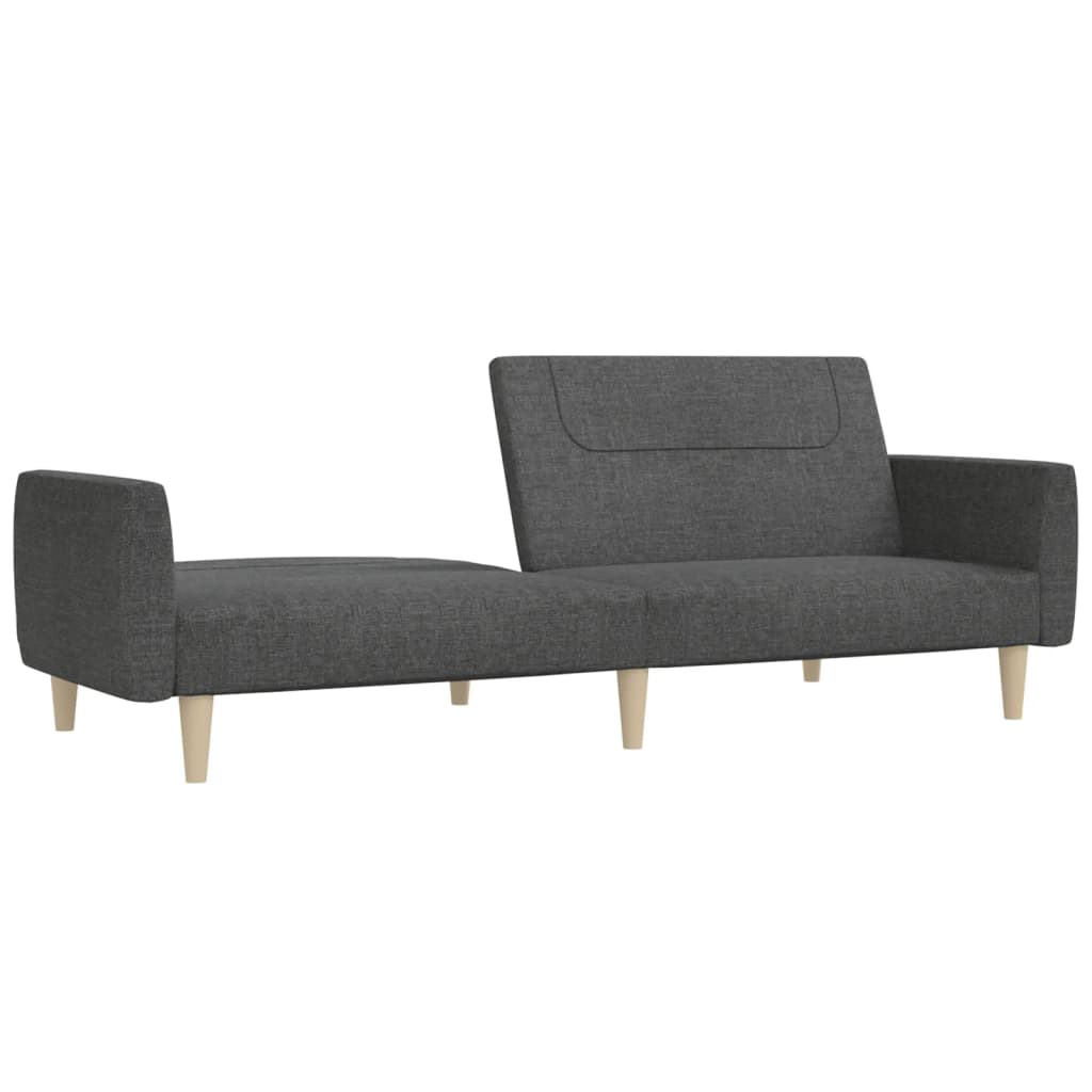 vidaXL 2-Seater Sofa Bed Accent Upholstered Loveseat Sleeper Couch Fabric-2