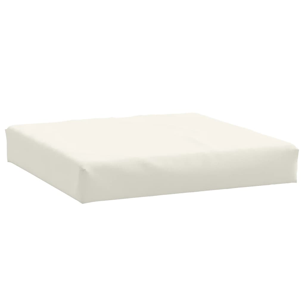 vidaXL Pallet Cushions 2 pcs Melange Cream Fabric-3