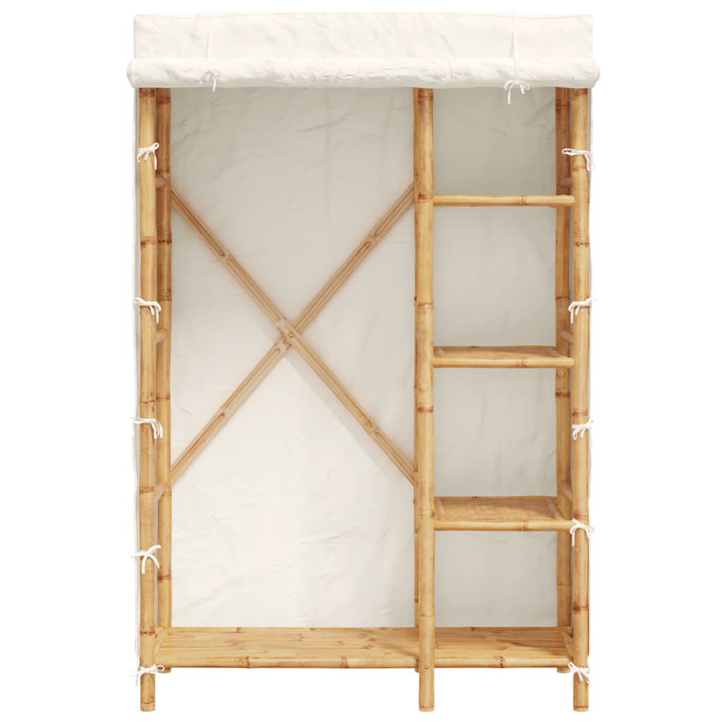 vidaXL Wardrobe 43.3"x17.7"x66.9" Bamboo-2