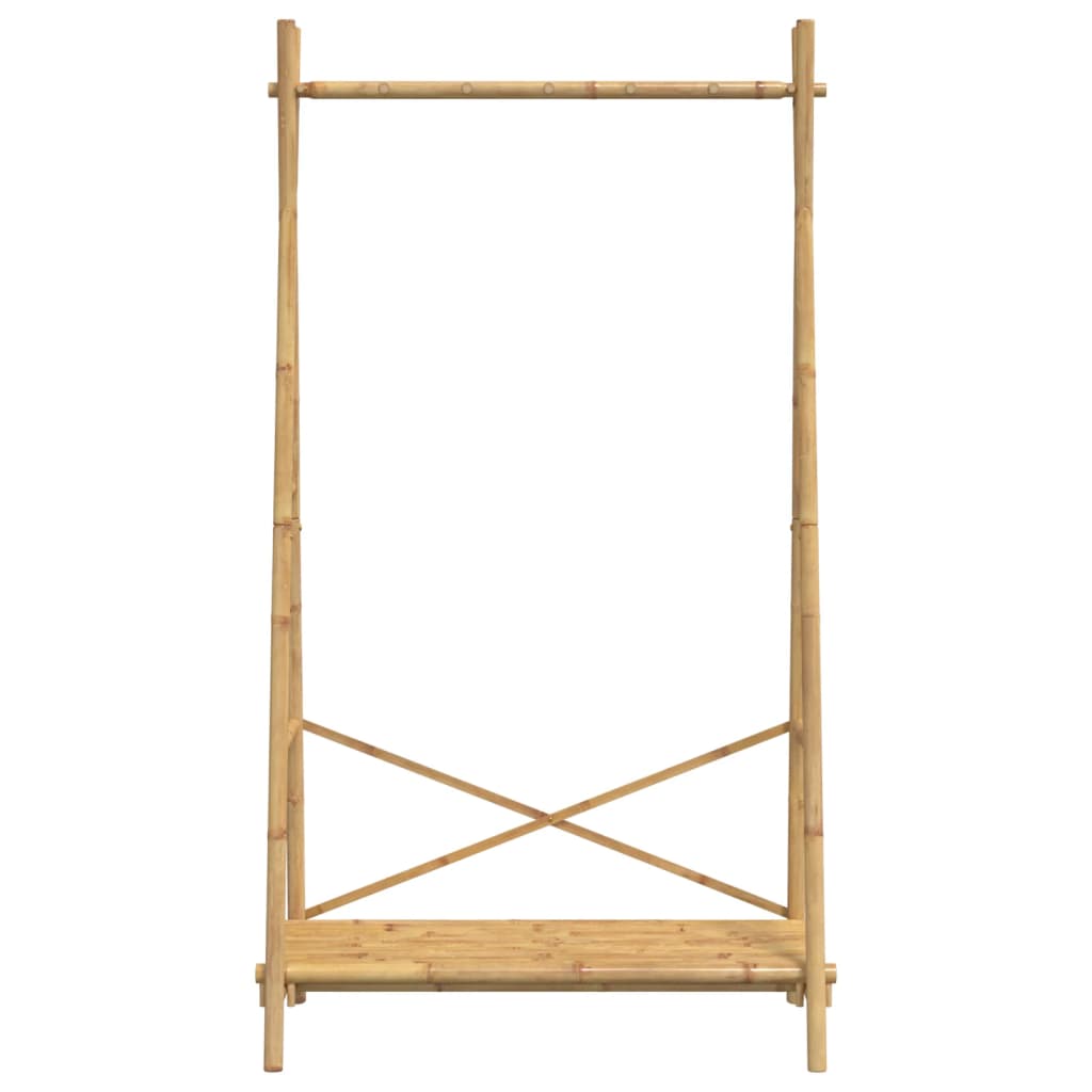 vidaXL Clothes Rack with Shelf 40.2"x19.7"x74.8" Bamboo-4