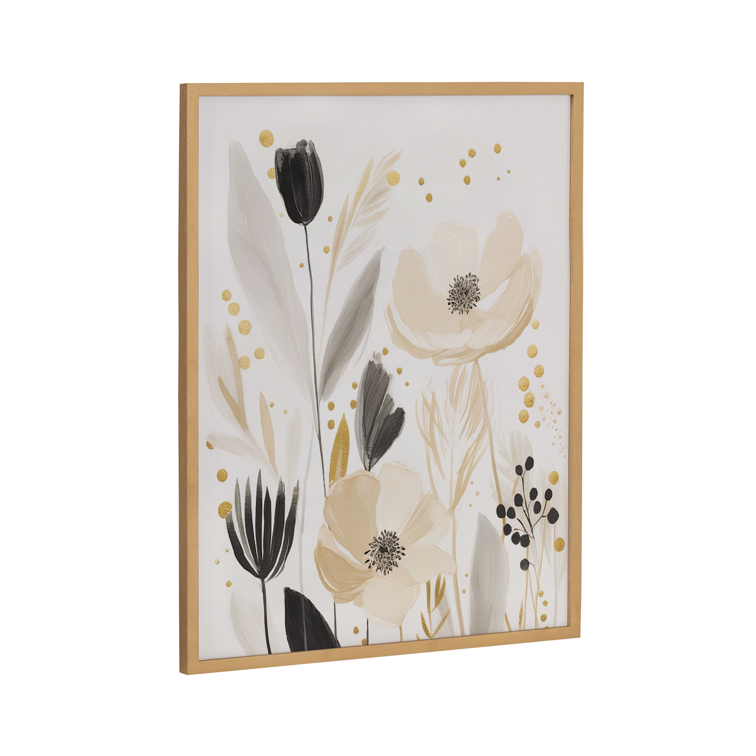 Gallery Modern Muted Cottage Floral Abstract Print by The Creative Bunch Studio