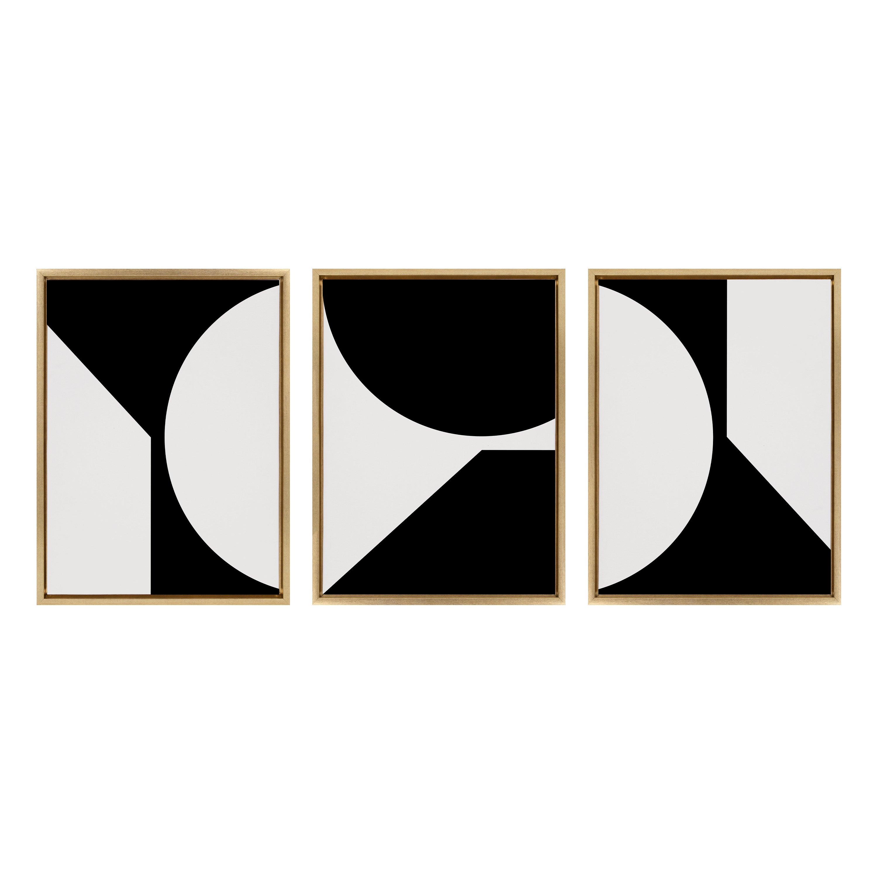 Sylvie Minimal Max Mod Set Framed Canvas by The Creative Bunch Studio