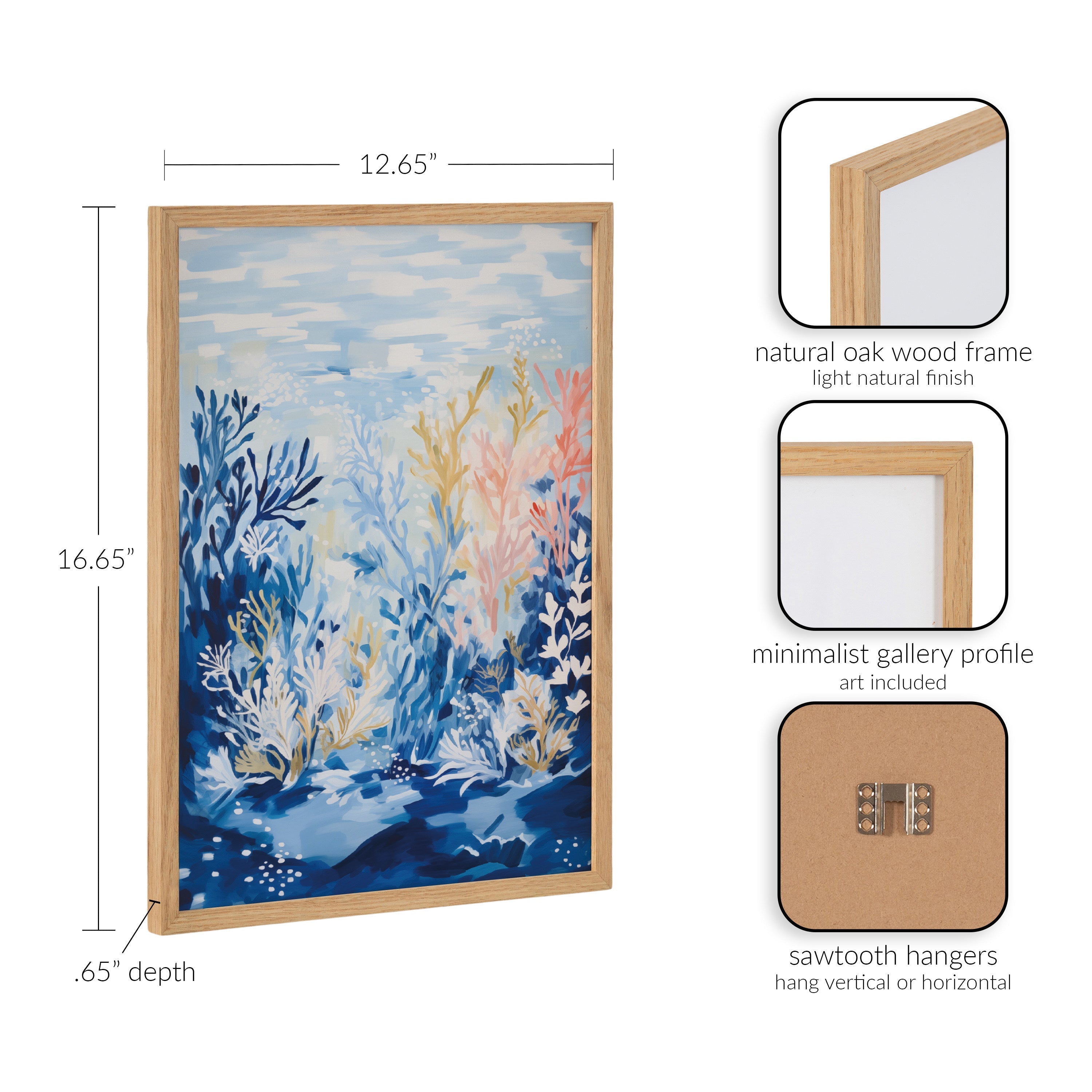 Gallery Underwater Ocean Landscape Print by The Creative Bunch Studio