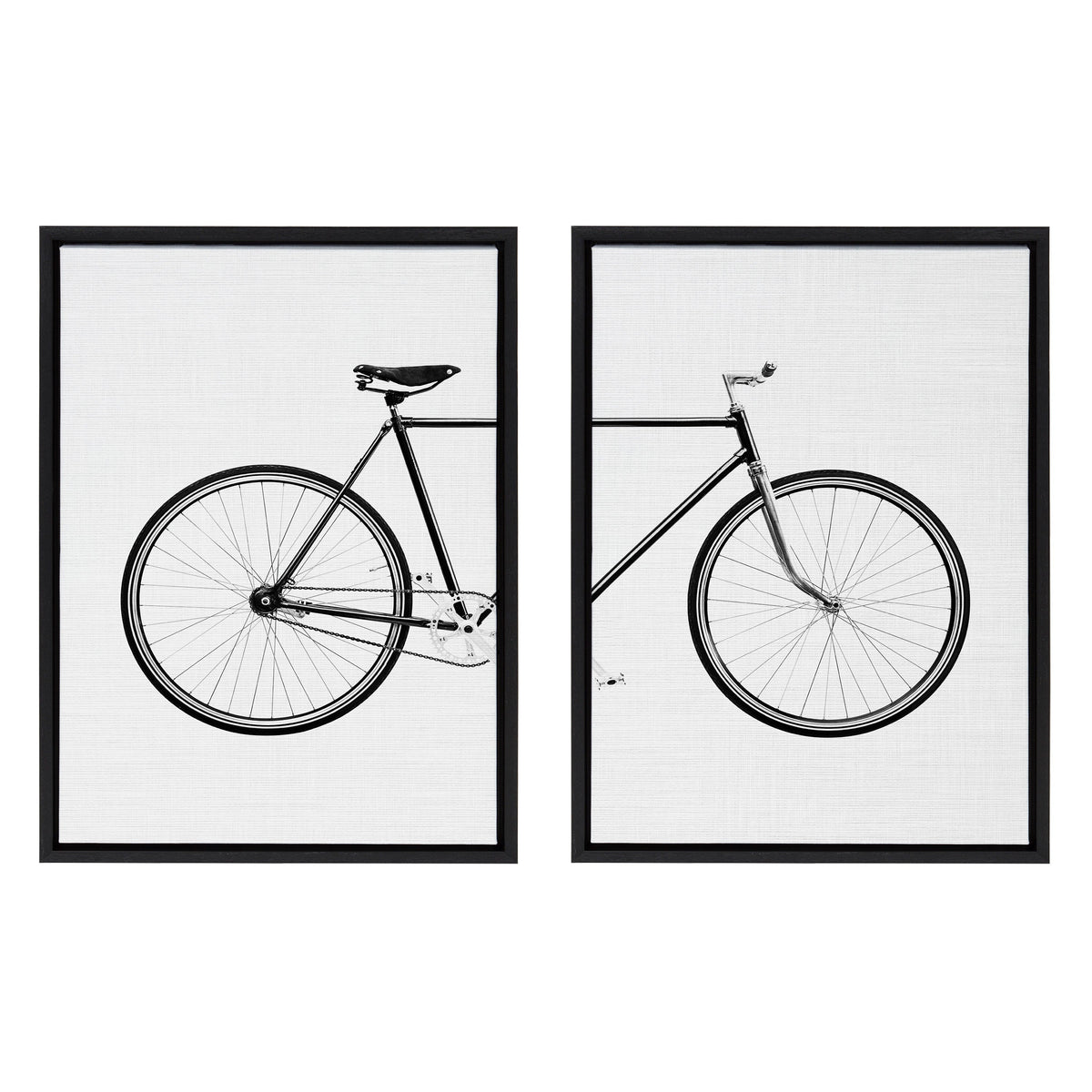 Sylvie Bicycle Framed Canvas by Simon Te of Tai Prints