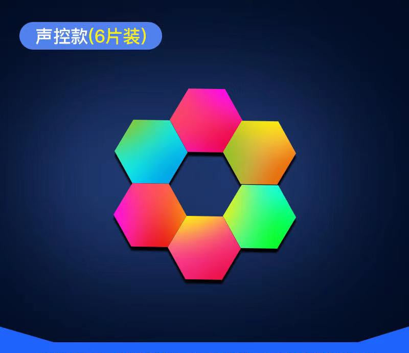 Wireless Smart Phone Controlled LED Modular Honeycomb Light - DIY Hexagonal Quantum Light for iOS & Android-8