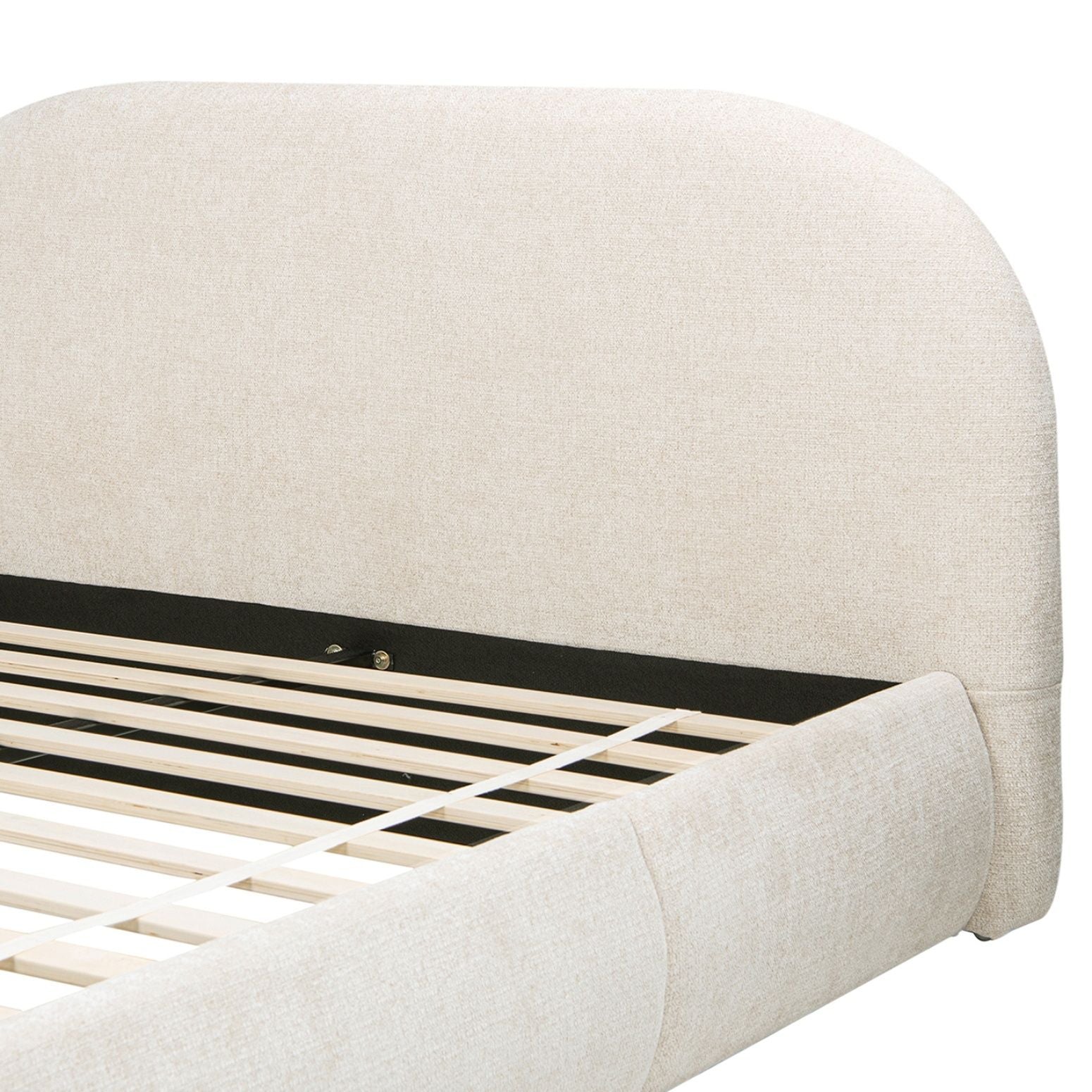 Archie Puffy Grounded - Upholstered Platform Bed