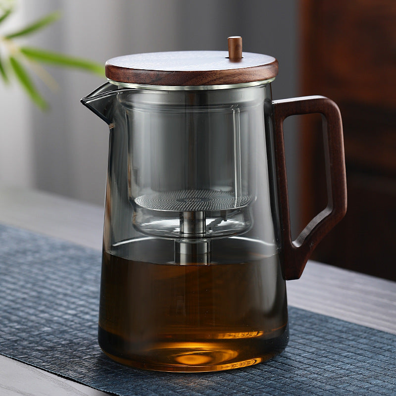 Tea Water Separation Teapot Heat-resistant Glass-5