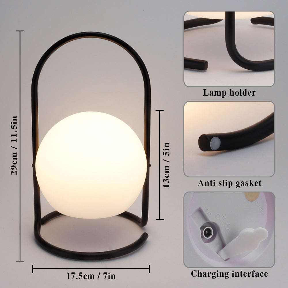 Portable Powerful 2600mAh LED Battery Operated Table Lamps-3